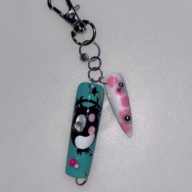 네일 팁 키링 nail tip keyring
