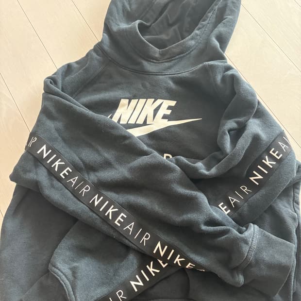 나이키 크롭 후드티