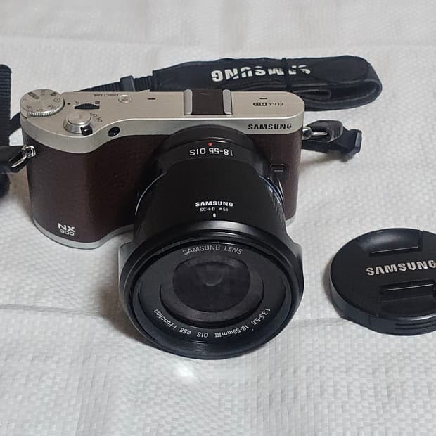삼성 NX300 미러리스 카메라 브라운