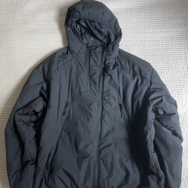 모이프 더블 집업 파카 블랙 3사이즈