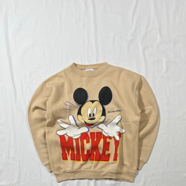 90‘s 디즈니 미키마우스 mickey mouse 카툰 맨투맨 상품이미지1