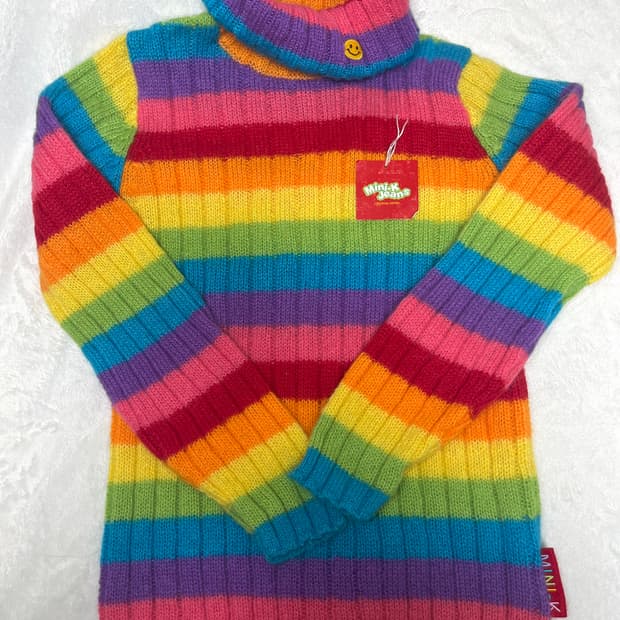 Mini-k jeans 레인보우 스웨터