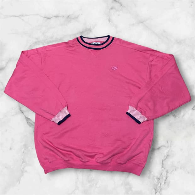 아메리칸 빈티지 - GEAR 핑크 스웨트 셔츠 (XL 추천)