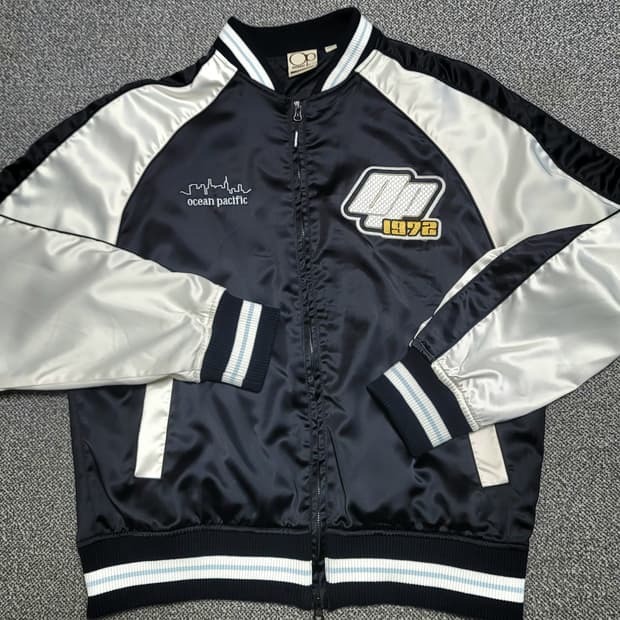 오션퍼시픽 Y2K 바시티 스카잔  자켓  M