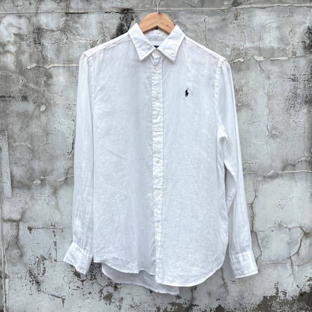 Polo 폴로 흰색 린넨 셔츠