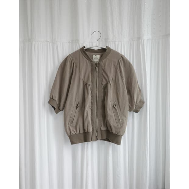 Brown vintage zip-up