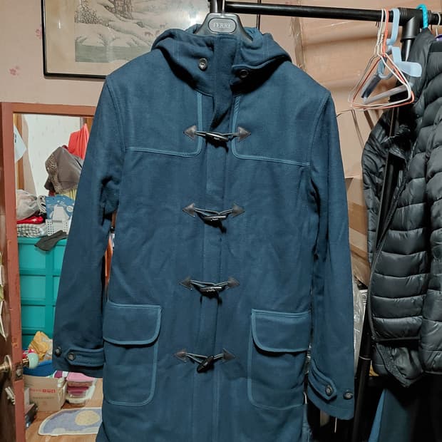 [리바이스]퀄팅 안감 후드 더플코트 L(105)사이즈