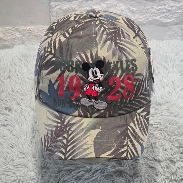 M1-8:디즈니 미키 프린트 패턴 볼캡 56~58cm Disney