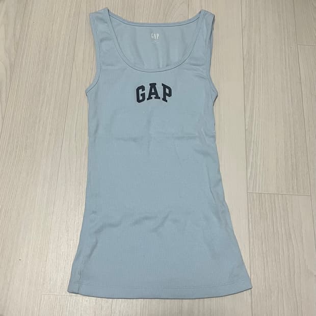 Gap 갭 나시 슬리브리스 스카이블루 롱 나시