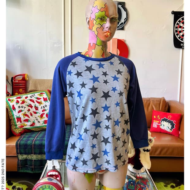 Japanese Vintage Raglan Star Long-Sleeve