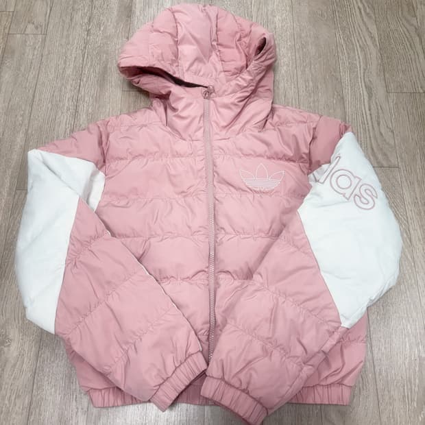아디다스 핑크 제니 숏패딩