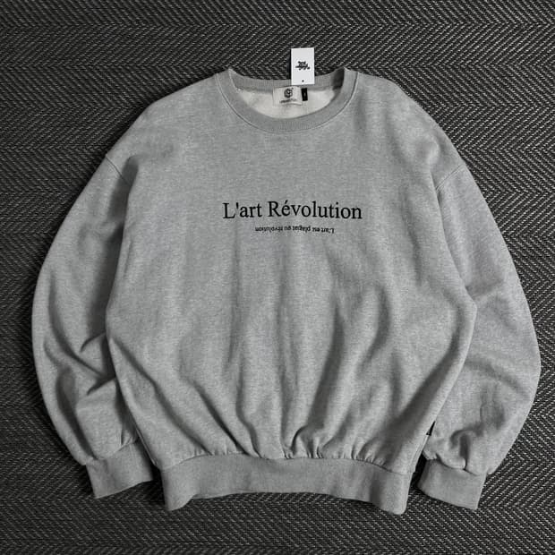 어반스터프 빅로고 그레이 박시핏 맨투맨o 3396