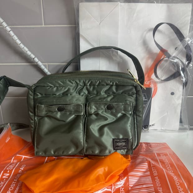 포터 탱커 숄더백 크로스백 그린
