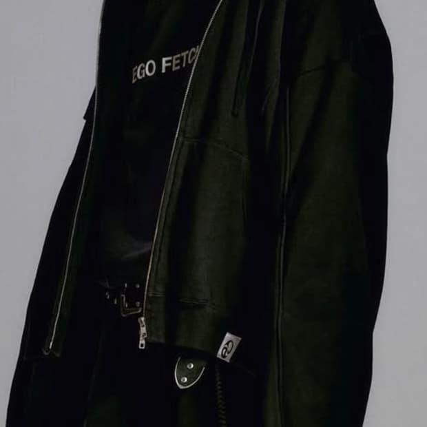 Ego fetch 오버핏 후드집업 M