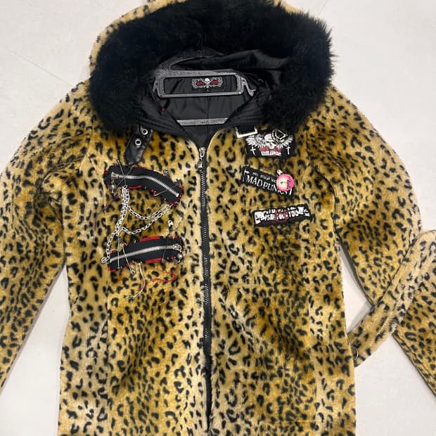 이번주만) 매드펑크 네코미미 퍼자켓 퍼후드집업 고스펑