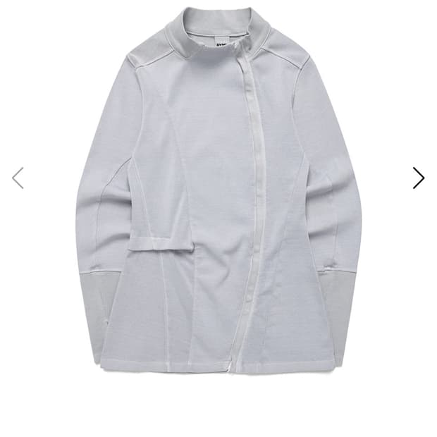 Side Tuck Rib Top (Light Grey) 1