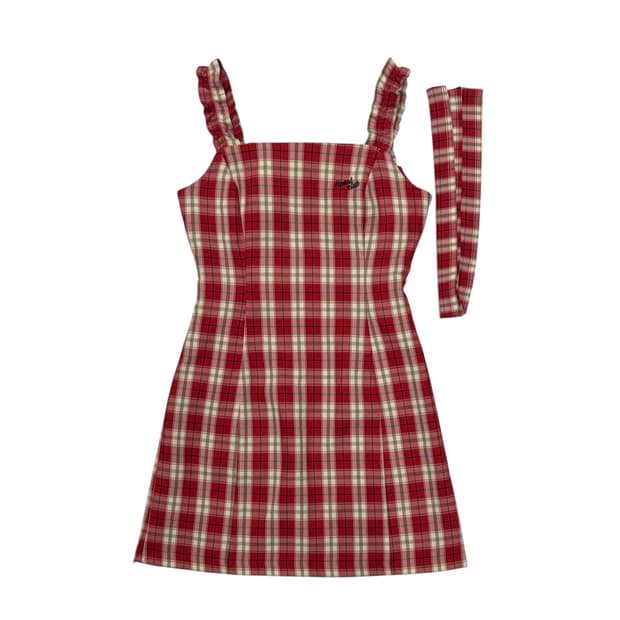 Heart club 하트클럽 체크 원피스