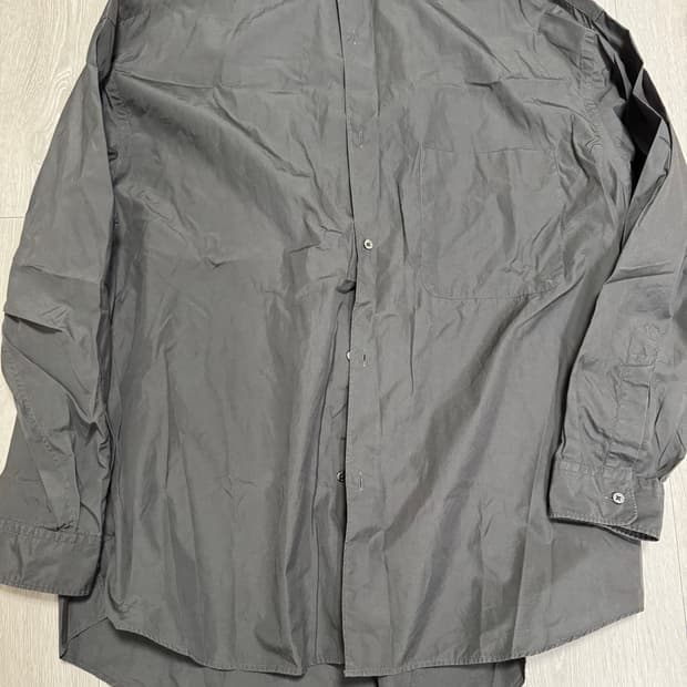 그라프페이퍼 차이나카라 오버사이즈드 셔츠 다크그레이 F