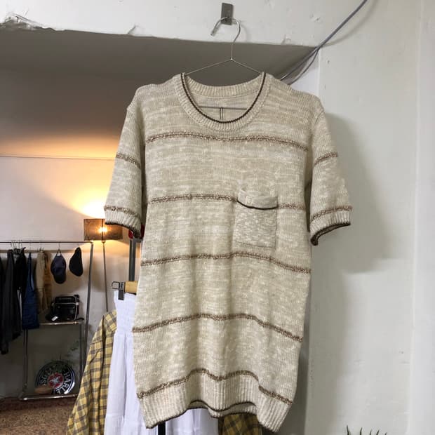 Japanese vintage 반팔 포켓 티셔츠