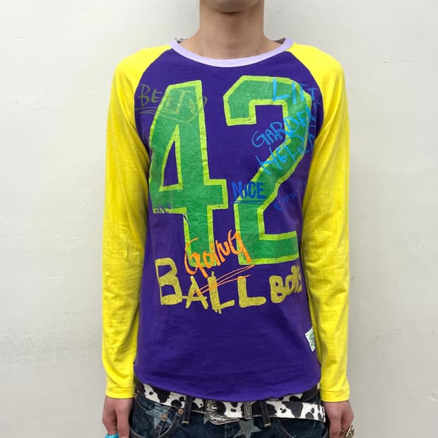 42 Ball Boy Retro Purple & Yellow Sleeve