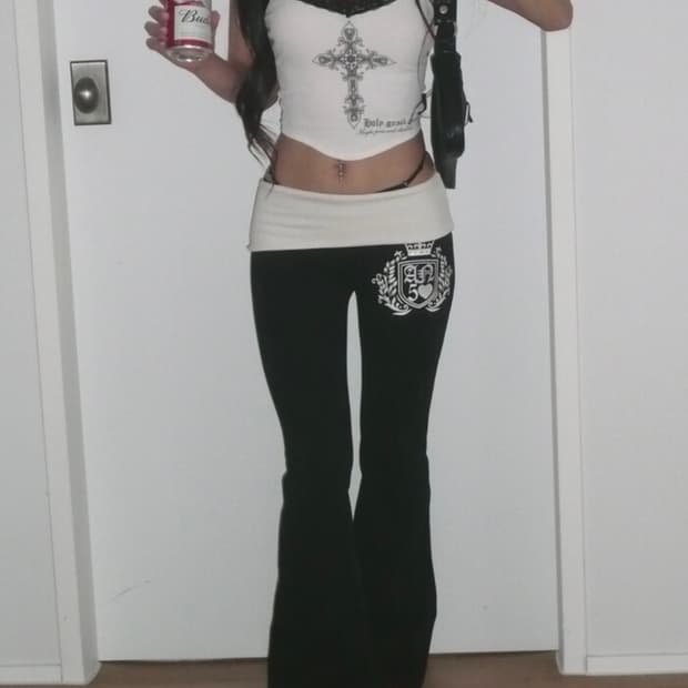 엔젤넘버파이브 부츠컷 폴디드 팬츠