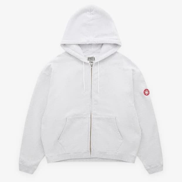 [L] 카브엠트 솔리드 루즈 집 후디 그레이