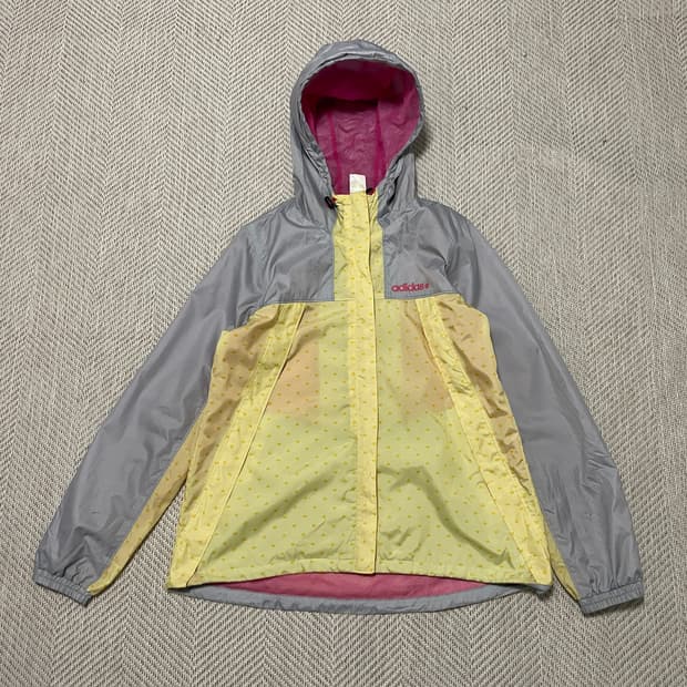 아디다스 네오 도트 배색 윈드브레이커