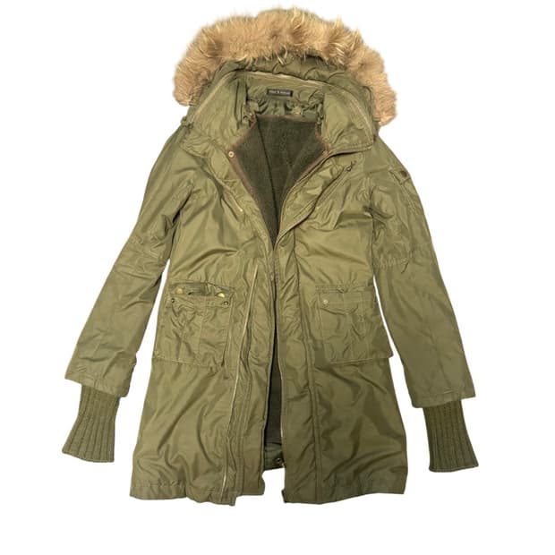 00s Mode Khaki Long Jacket