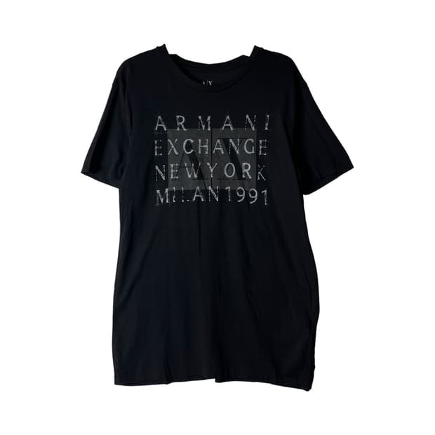 [ARMANI EXCHANGE] 아르마니 익스체인지 레터링 반팔티셔츠