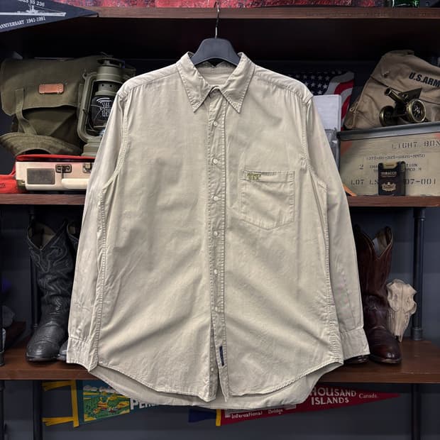 90s 아비렉스 자수포켓 클래식 코튼셔츠 미국생산 N442