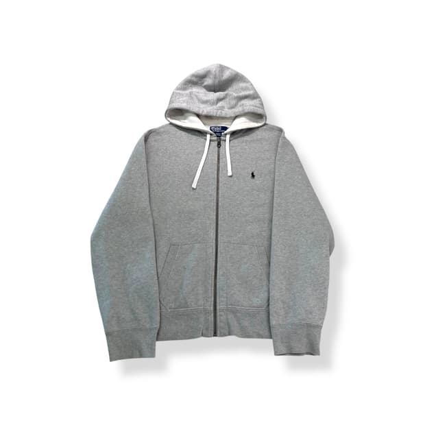 105 폴로 랄프로렌 와플 그레이 후드집업
