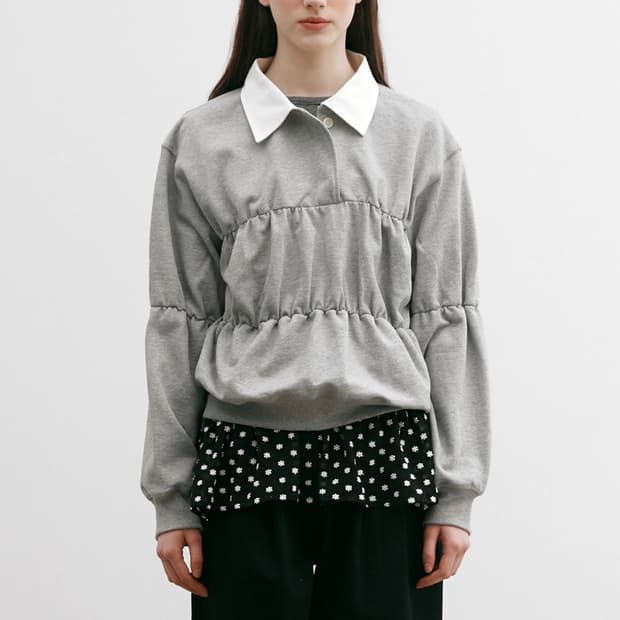 Youngoh 영오 셔링 카라 맨투맨 F