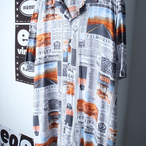 (2XL-3XL) 노바운더리스 반팔셔츠 남방 USA 빅사이즈-H33356