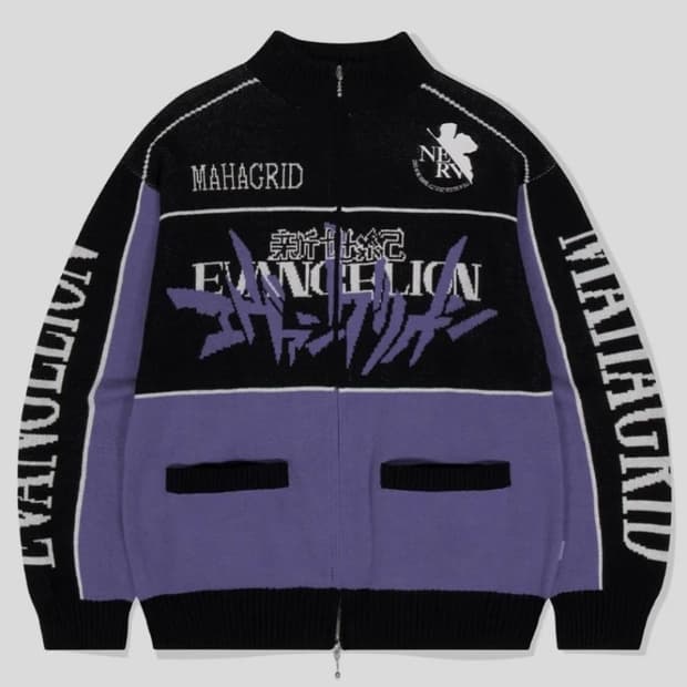 마하그리드 에반게리온 트랙 니트 집업