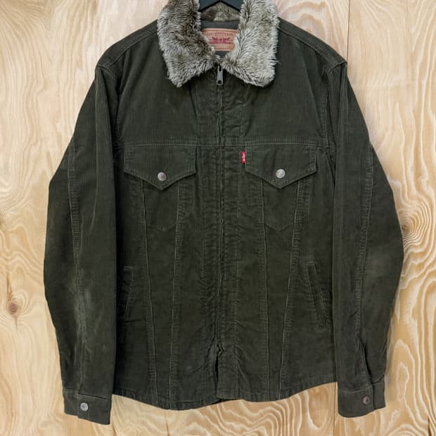 리바이스 제팬 포우 퍼카라 코듀로이 트러커 자켓