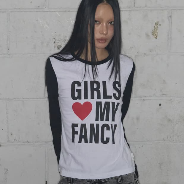 팬시클럽 걸스 마이 팬시 롱슬리브 BLACK 1 size