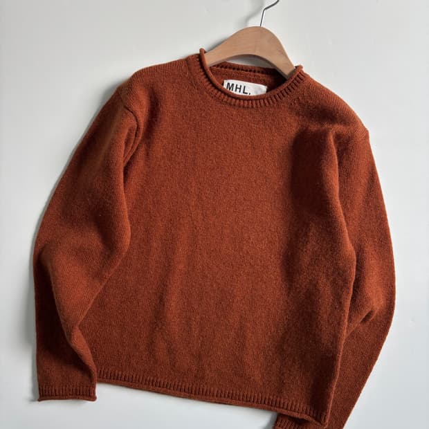 MHL 마가렛호웰 딥오렌지 니트