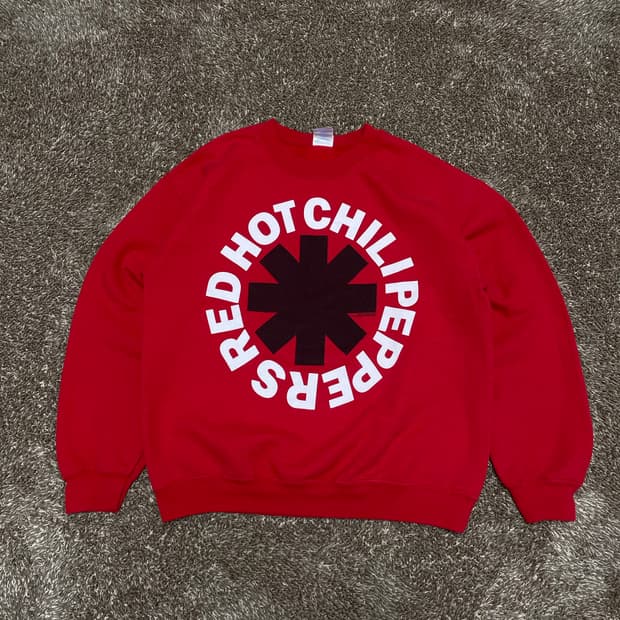 10s red hot chili peppers 스웻셔츠 밴드티