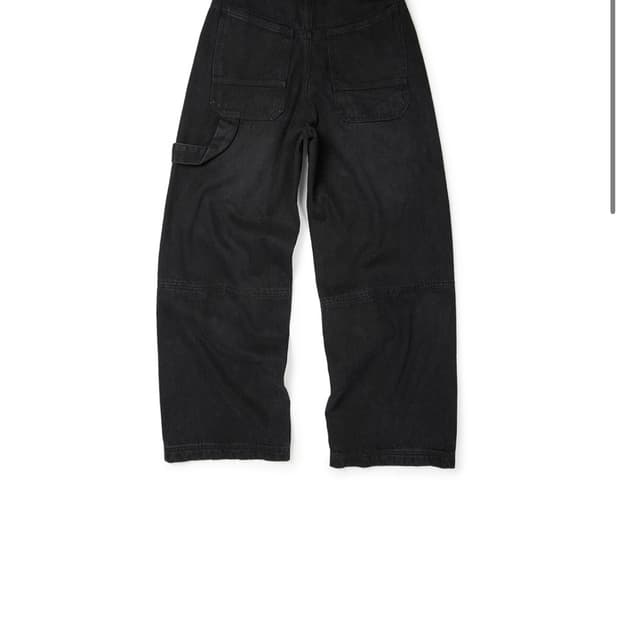 ETCE  카펜터 데님 팬츠 블랙 롱 L 새상품