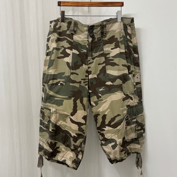 NII 엔아이아이 빈티지 카모플라주 카고 버뮤다 팬츠