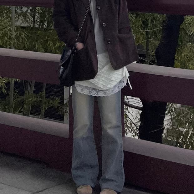 레이스 레이어드 스커트