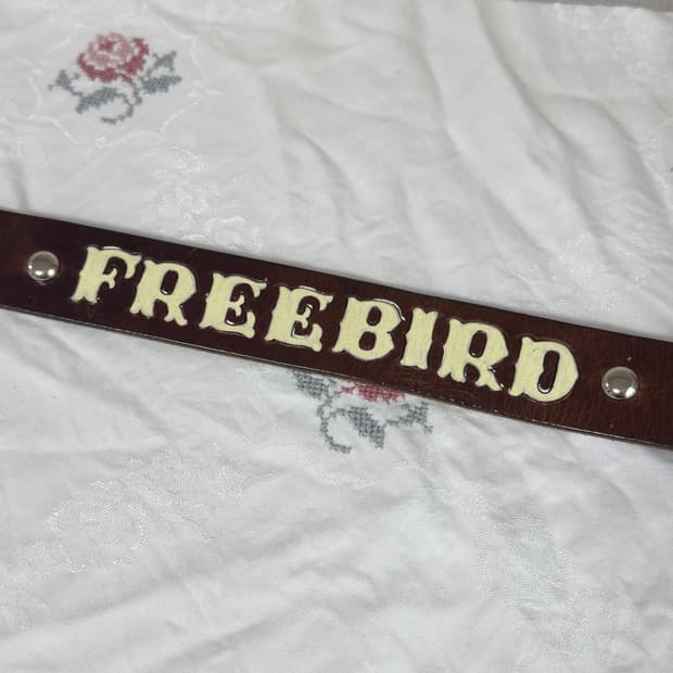 [U.S.A] 볼드 루프 "FREEBIRD" 헤비 레더 웨스턴 벨트