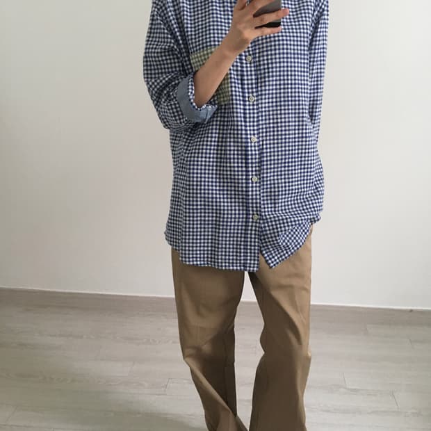 deep beige twill pants