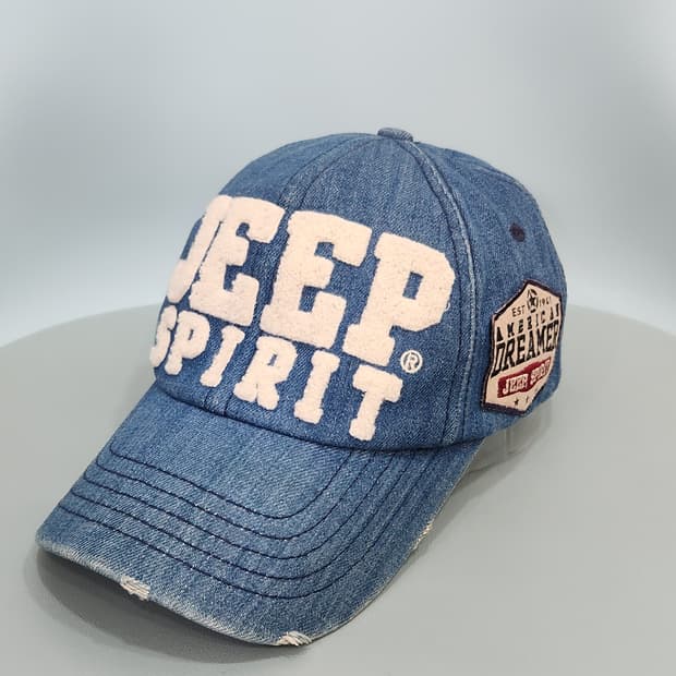 지프 JEEP 성조기 데님 볼캡 야구 모자