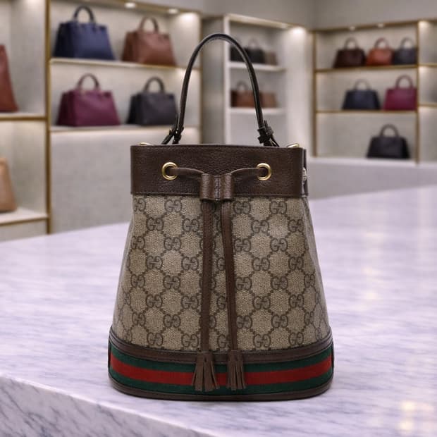 [A급] 구찌 오피디아 GG 수프림 캔버스 버킷백 스몰 판매합니다!!!