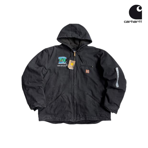 *새상품* 칼하트 J141 blk 덕액티브 후드 워크자켓 블랙