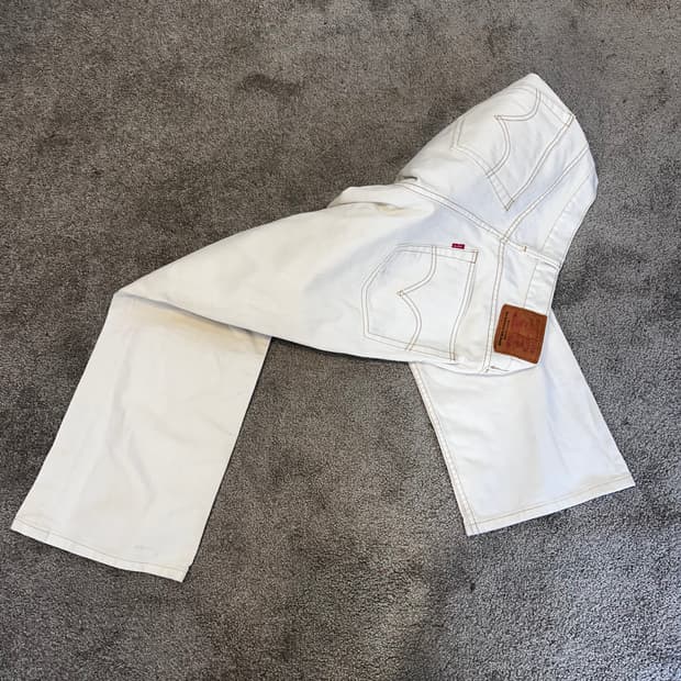 리바이스 화이트 부츠컷(34)