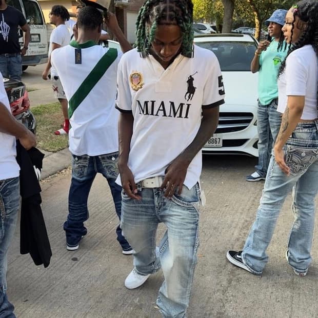 (M) 폴로 빅포니 마이애미 반팔 카라티셔츠 화이트