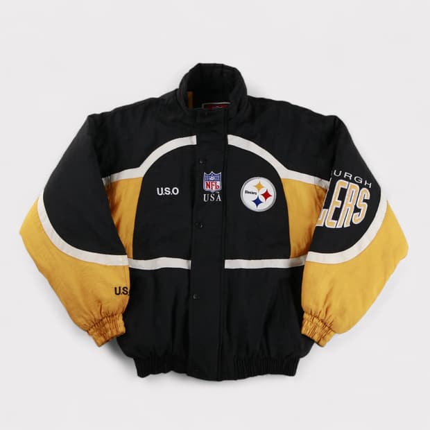 [L] 90's NFL 피츠버그 스틸러스 올드스쿨 누빔점퍼