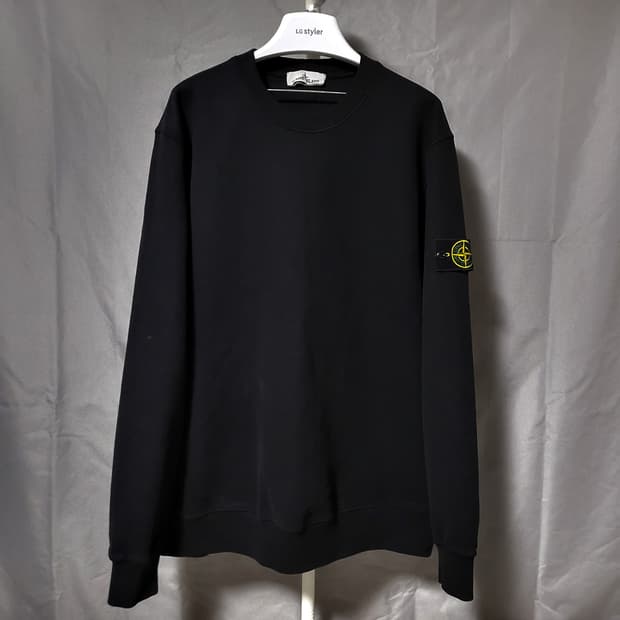 [정품] XXL / 스톤아일랜드 맨투맨 블랙